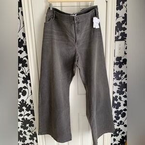 Lane Bryant Womens plus size boot cut Gray Jeans 38/40 mid rise denim casual